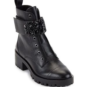 Karl Lagerfeld Pippa Combat Boot NEW IN BOX